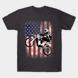 usa  Dirt Bike Motocross T-Shirt